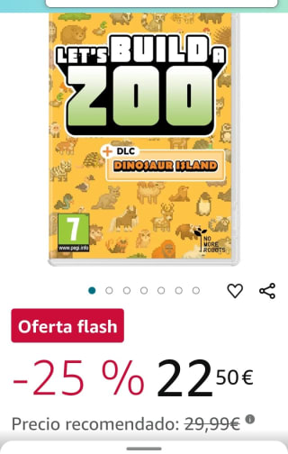 Let's Build a Zoo Nintendo Switch por 22,50€.