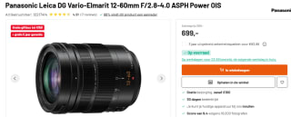 Panasonic Leica DG Vario-Elmarit 12-60mm f/2.8-4.0 Asph. Power OIS voor €699 bij Kamera Express