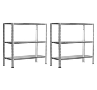 2 Estanterías Modulares Metálicas SteelSmart con 3 Baldas 120kg 70x30x70cm 7house por solo 24,75€