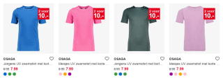 2 UV zwemshirts voor €10 bij Scapino