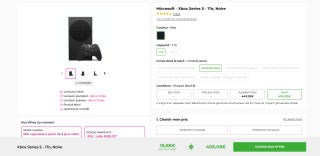 Xbox one séries X 1 To NEUVE à 406,08€