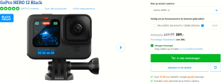 GoPro HERO 12 Black voor €389 bij Coolblue