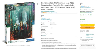 Puzzle de 1000 piezas marca Clementoni Fate The Winx Saga Saga por 6,91€