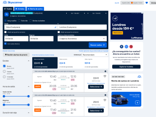 Vuelos ida y vuelta Ibiza - Londres desde 224€ con Skyscanner