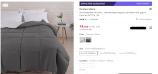 Relleno Nórdico por 10,05€ manta por 5€ juego sábanas por 9€