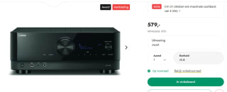 Yamaha RX-V6A AV-Receiver voor €504 na cashback bij Iear