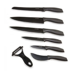 Juego de 7 Cuchillos Titanium Cecotec + Estuche por 7.99€