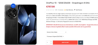 OnePlus 13 - 12GB/256GB - Snapdragon 8 Elite voor €757 bij Tradingshenzhen
