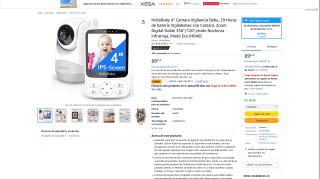 HelloBaby 4" Camara Vigilancia Bebe HB40 por 53,99€