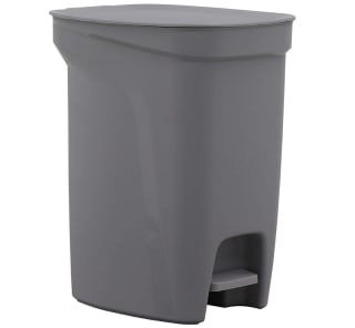 Papelera de plástico con Pedal Tramontina 10 Litros Gris a solo 47,48€