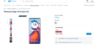 Motorola Edge 30 Fusión 5G por solo 279€