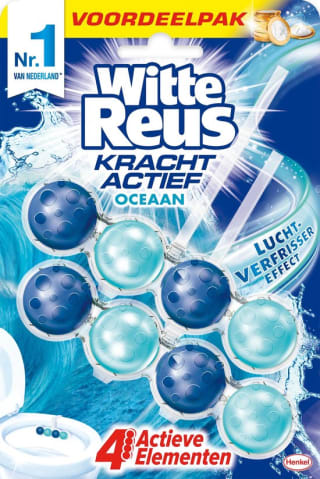 Witte Reus Toiletblok WC Kracht Actief - Oceaan Boost - Duopack voor €1,88 bij Bol.