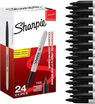 Sharpie Permanentmarkers | Fijne punt | Zwarte inkt | 24 stuks voor €17,79 bij Amazon