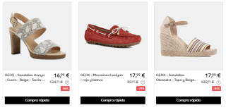 Geox sandalias,bailarinas y tacones desde 14,99€ preciazos