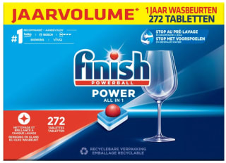 272x Finish Powerball Vaatwastabletten voor €29,99 met gratis verzending bij Trekpleister
