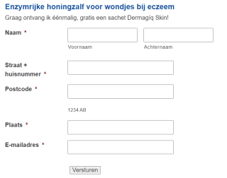 Gratis staaltje Dermagíq Skin honingzalf voor wondjes