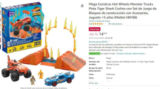 Mega Construx Hot Wheels Monster Trucks Pista Tiger Shark Coches con accesorios por 14,30€