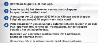 Spaar voor voorraadbussen bij de Lidl