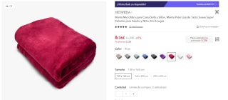 Juego sábanas 3 piezas + manta microfibra grande por 9,26€