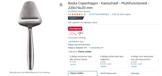 Boska Copenhagen kaasschaaf voor €7,99 met Amazon Prime