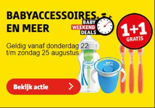 1+1 gratis op baby accessoires bij Kruidvat