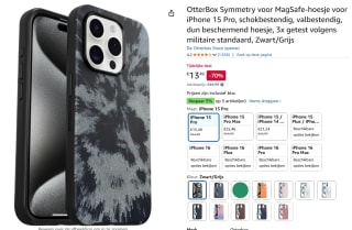 OtterBox Symmetry MagSafe geschikt voor Apple iPhone 15 Pro Hoesje Burnout Sky voor €13,49 bij Amazon