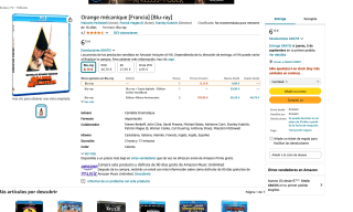 La Naranja Mecánica Bluray por solo 6,15€