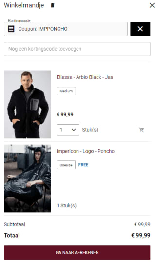 Gratis Impericon poncho bij besteding vanaf €60