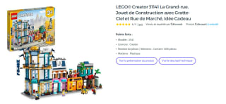 LEGO Creator 3in1 - Hoofdstraat (31141) voor €71,55 bij Cdiscount
