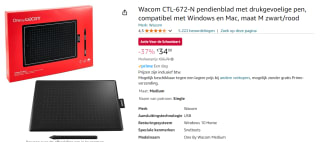 Wacom One Medium (2017) voor €34,99 bij Amazon