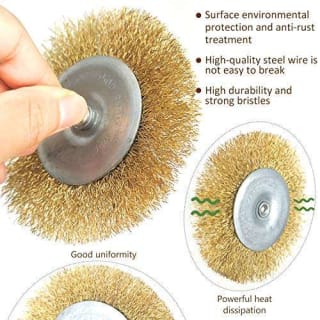 9 Cepillos alambre revestido de Latón a solo 5,99€