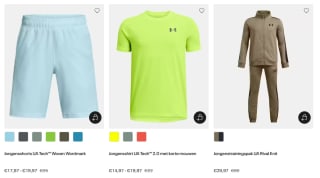 15% extra korting op de outlet tot 50% bij Under Armour
