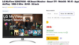 LG Smart Monitor 32SQ700S-W.AEU - LED-monitor voor €249,95 bij Bol.com