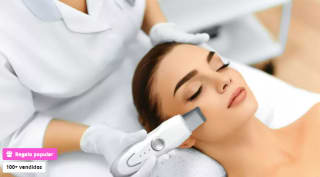 Limpieza facial con alta frecuencia y tratamiento de vitamina C, colágeno e hialurónico por 26,99€