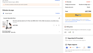 Patinete IScooter eléctrico i9 Motor 350W 36V 7,5 Ah 30km por solo 127,70€