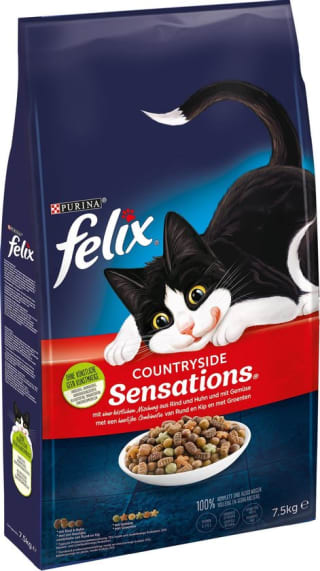 FELIX Kattenvoer droog Sensations Countryside 7,5 kg voor €21,41 bij Bol.com
