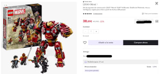 LEGO Marvel 76247 Hulkbuster Batalla de Wakanda por 27,22€