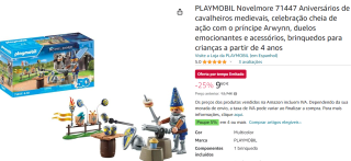 Playmobil Ridder verjaardag (71447) voor €9,60 bij Amazon
