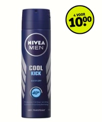 Alle Nivea deodorant 4 voor €10 bij Kruidvat