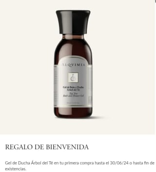 Gel de ducha Árbol del Te gratis en tu primera compra