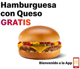 Hamburguesa con Queso y Café Gratis en McDonald’s App