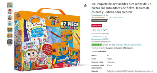 BIC Paquete de actividades para niños de 57 piezas por 16,99€