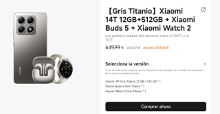 Xiaomi 14T de 12GB/512GB + Xiaomi Buds 5 + Xiaomi Watch 2 por 584,99€
