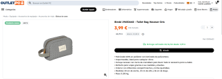 Marca Bimbi Toilet Bag Neceser Gris por 3,99€