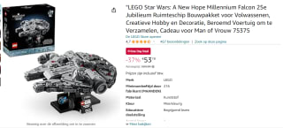 Lego Star Wars Millennium Falcon voor €53,19 via Amazon