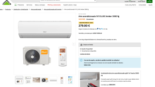 Aire ELUXE Amber 3000 fg acondicionado 1X1 de alto rendimiento por 279€