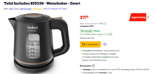 Tefal KI5338 Waterkoker voor €27,99 bij Bol