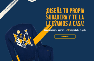 Sudadera personalizada El Águila gratis por compra