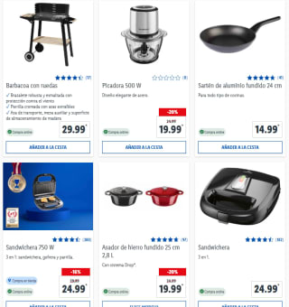 15% descuento en productos de cocina en Lidl