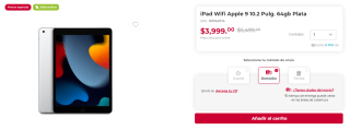 iPad 9 10.2" 64GB por $3,599 en Office Depot con cupón